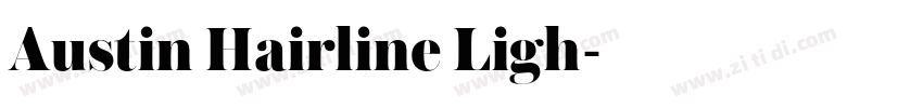 Austin Hairline Ligh字体转换